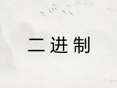 二进制