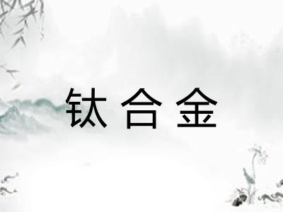 钛合金