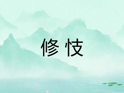 修忮