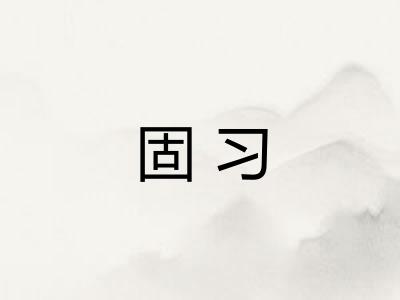 固习