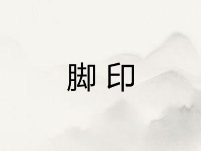 脚印