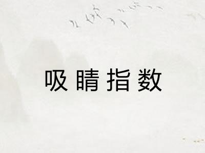 吸睛指数