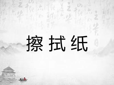 擦拭纸
