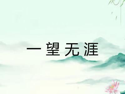 一望无涯