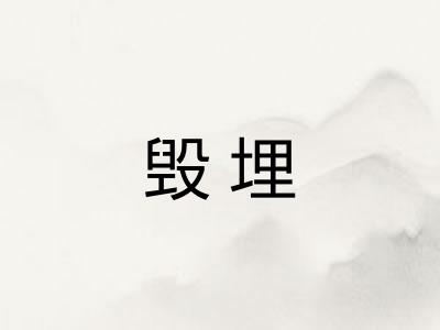 毁埋