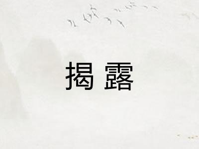 揭露