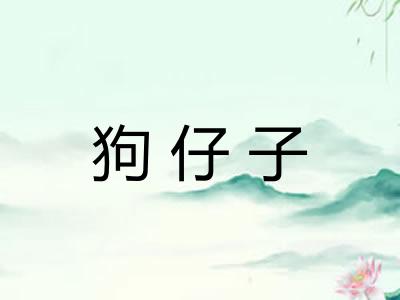 狗仔子