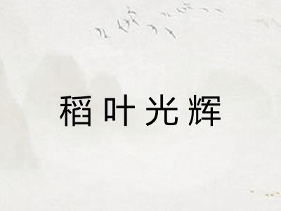 稻叶光辉