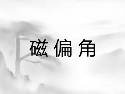 磁偏角
