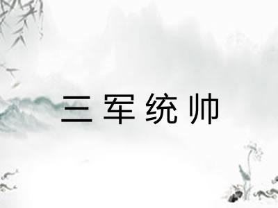 三军统帅