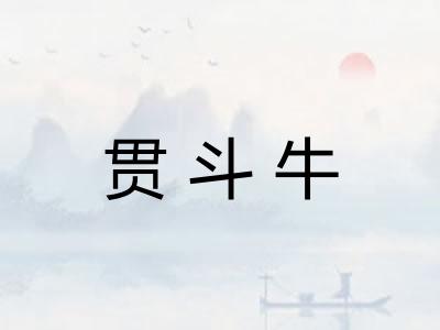 贯斗牛
