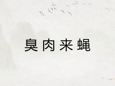 臭肉来蝇
