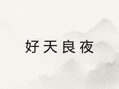 好天良夜