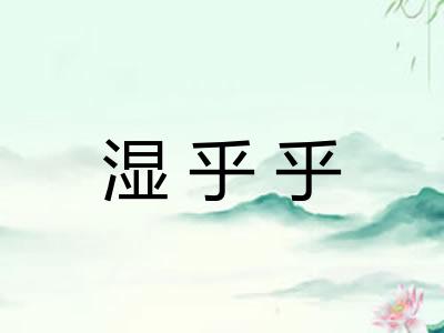 湿乎乎
