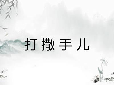 打撒手儿