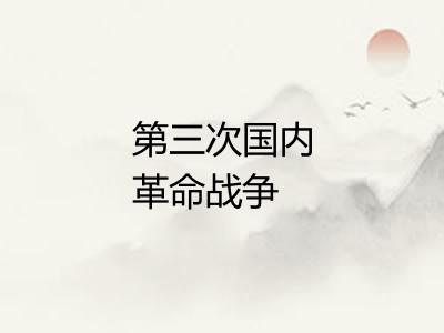 第三次国内革命战争
