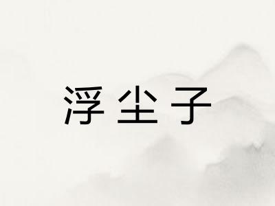 浮尘子