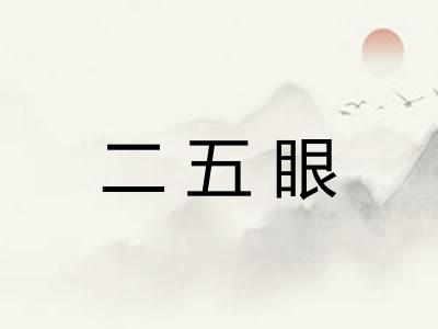 二五眼