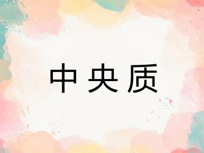 中央质
