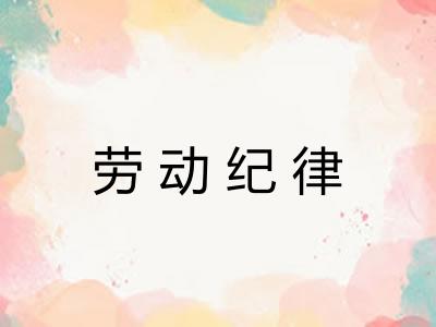 劳动纪律