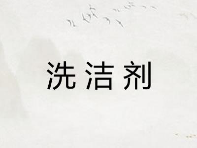 洗洁剂