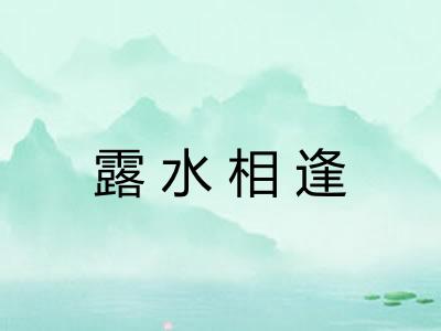 露水相逢