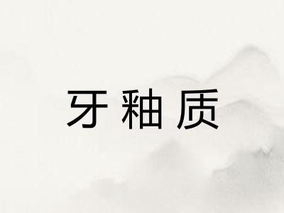 牙釉质