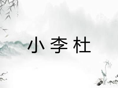 小李杜