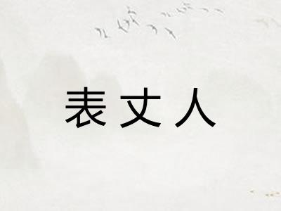 表丈人