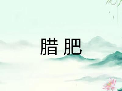 腊肥