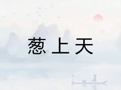 葱上天