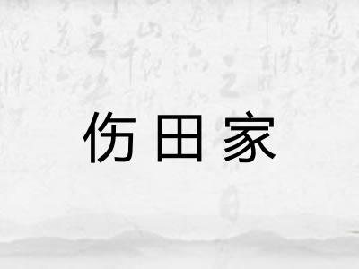 伤田家