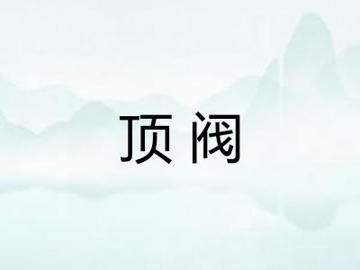 顶阀