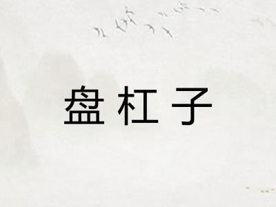 盘杠子