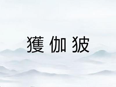 獲伽狓