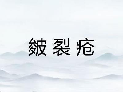 皴裂疮