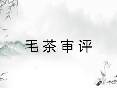 毛茶审评