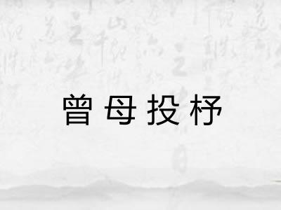 曾母投杼