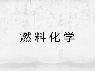 燃料化学