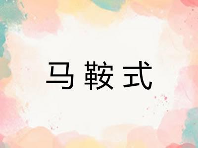 马鞍式