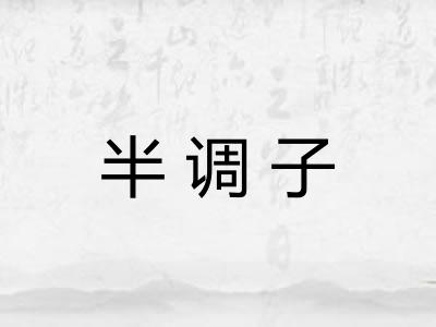 半调子