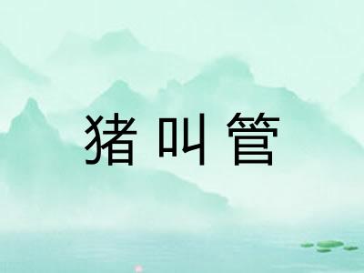 猪叫管