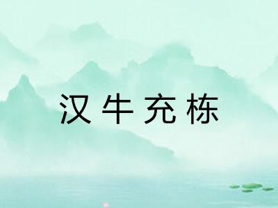 汉牛充栋