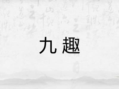 九趣