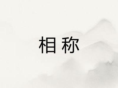 相称