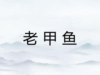 老甲鱼