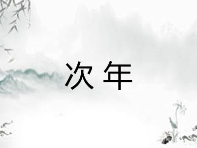次年