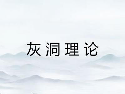 灰洞理论