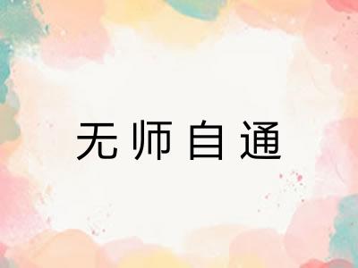 无师自通