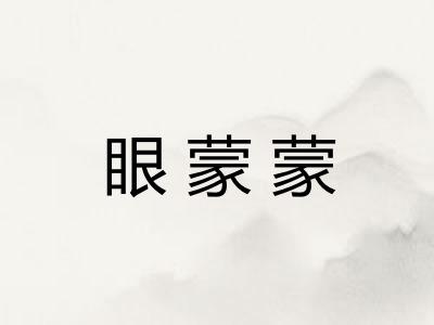 眼蒙蒙